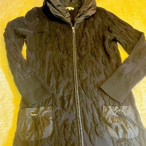 Black sweater type jacket size M